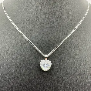 “Heart Charm Necklace for Girls – 925 Sterling Silver (18” Chain Included)”
