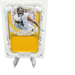 DK Metcalf National Treasures /49 Steelers Patch  Low #03/49