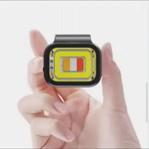 Mini Portable Magnetic USB Rechargeable Flash Light with 3 different color light emission