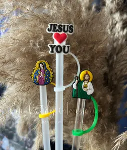 Religious Straw Topper Cover for Standard and Stanley Straws