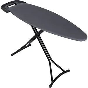 Duwee  Steel Top Extra Wide Ironing Board with Retractable Iron Rest Adjustable Height Foldable  Thicken Feltpad and Cover Heavy Duty Legs