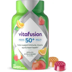 Vitafusion Men's 50+ Daily Multivitamin, Gummy Vitamins, 120 Ct