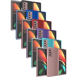 Nakedcellphone Case for Galaxy Z Fold 2, Slim Hard Shell Protector Cover [Anti-Fingerprint, Grid Texture] for Samsung Galaxy Z Fold 2 5G Phone (2020, SM-F916)