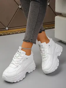 Women's Pure Height-Increasing Dad Shoes, Summer Thick Sole Casual Sports Shoes, Short Stature Elevator Platform Sneakers