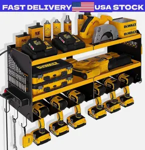 Heavy Duty Power Tool Organizer Drill 25" 3-Layer Holder Wall Mount Storage Rack