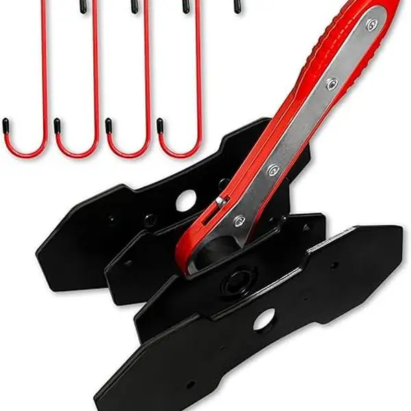 Carbon Steel 360-degree Ratchet Brake Piston Tool - Corrosion-resistant High Hardness Metal, 2 Sizes, Hangers + Tips, Press Caliper Spreader for Single/Twin Pistons, Brake Repair Wrench, Auto Parts, Men’s Gifts