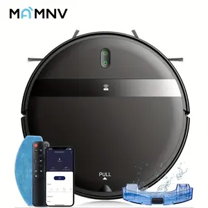 Mamnv G20 Robot Vacuum Cleaner with App Control, 1400Pa Strong Suction, Wi-Fi Enabled, Wet Mopping & Sweeping, Dual Power Source (Battery/US Plug), Smart Home Cleaning Tool for Efficient Floor Care, Wet Mopping Vacuum | Minimalist Vacuum | Mamnv Branded V