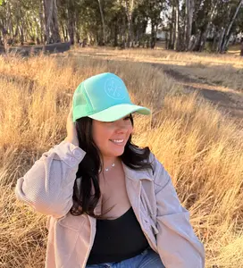 Teal foam Mama X Trucker