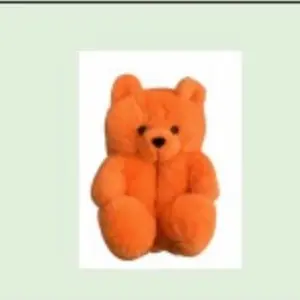Orange Teddy Bear Slippers