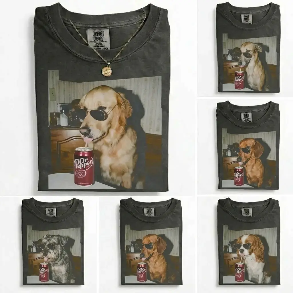 Comfort Colors Dog Shirt, Dog Breed Shirt, Funny Dog Meme Tee, Vintage 90s Dog Shirt, Dog Lover Shirt, Funny Dog Graphic Tee, Soda Dog Shirt, Edgy Dog Meme Shirt, Unisex Dog Tee, Gift for Dog Lovers, Andrew Clothings