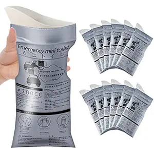 12 Pack Disposable Emergency Urinal Bags – Portable Travel Pee Bags for Camping, Road Trips & Traffic Emergencies