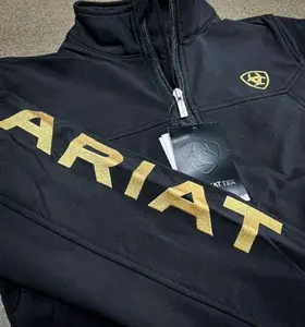 Ariat Women's Classic Team Softshell Brand Jacket, Black/Gold