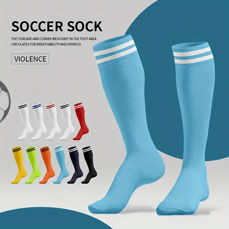 Comfy Breathable Sweat-absorbing Socks - 1 Pairs Of Men's Knee High Sport Socks For Basketball Football Training, Running Outdoor Activities