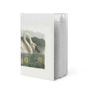 Swan Song Vintage Art Deco Journal Notebook Matte Hardcover 150 Lined Pages Cream-Colored Uncoated 5.75 x 8 Inches Perforated Tearable Sheets