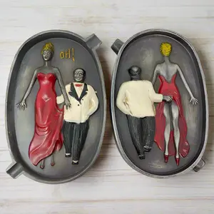 Speakeasy Cast Iron Ashtray With Painted Antique Finish