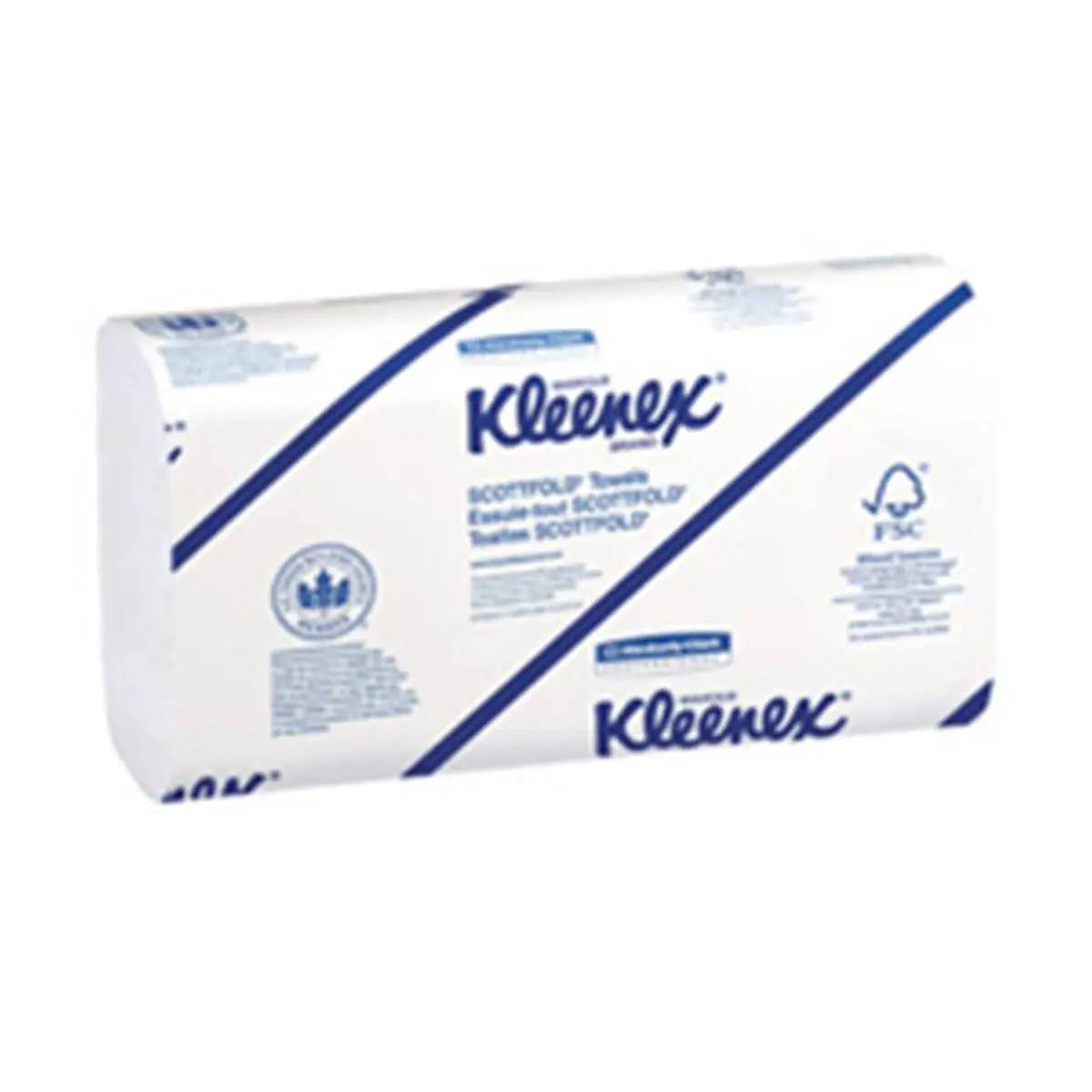 212 MAIN Professional Scottfold Towel KCC 13254 - 1-ply, 9.4 in. W x 12.4 in. L, White Sheet, Disposable Face Towelette with Recycled Fibers