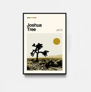 Joshua Tree U2 Album Poster, Joshua Tree Album Print, Movie Poster, Midcentury Art, Minimalist Art, Retro Poster, Vintage Poster, Home Decor