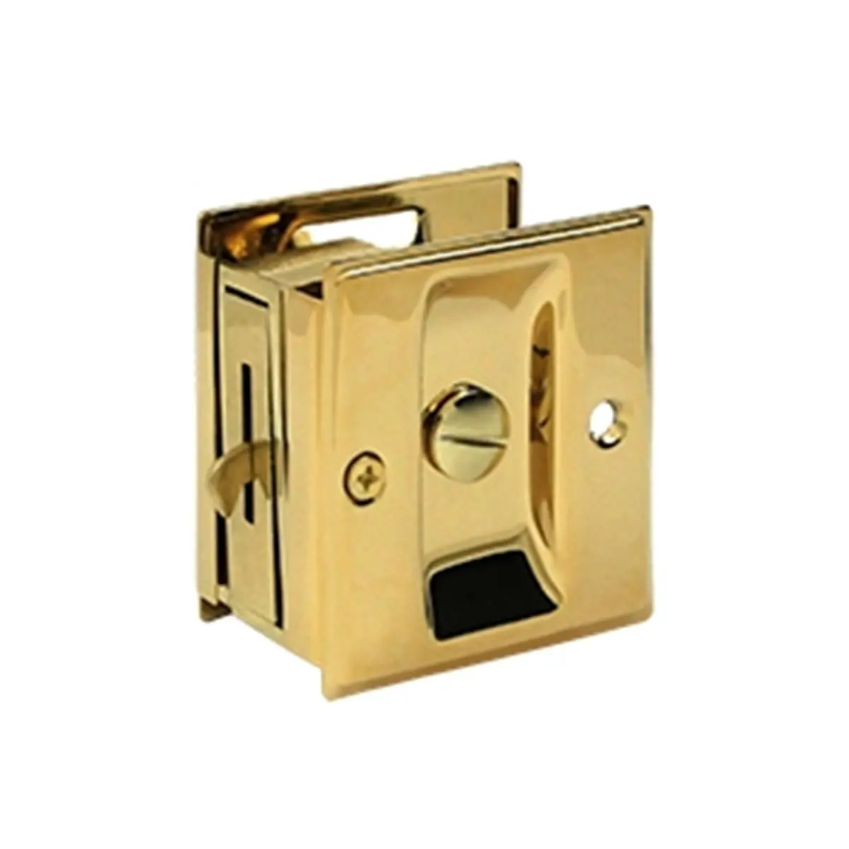 Deltana SDL25CR003 2.5 x 2.75 in. Privacy Pocket Lock- Lifetime, Door Lock, Hardware, Solid Brass