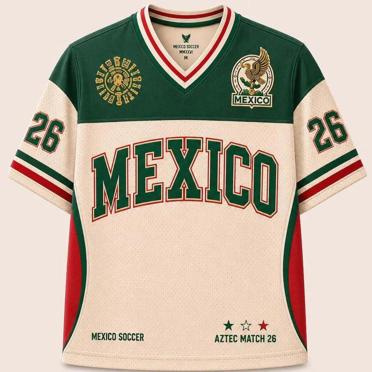 Mexico Retro Soccer Jersey Personalized Team Shirt for Football Fans