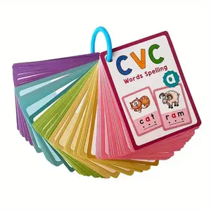 70 Cvc Phonics Flashcards, 130 Short Vowel Words, Vowel Spelling Flashcards, Colorful Educational Cards, Durable Paper Teaching Aids, Kids Learning Tools, Teacher Resources