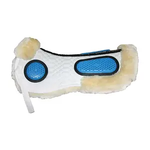 212 MAIN GEL-EZE Equine Management Half Saddle Pad - Medium, Gel Cushion, Saddle-Fitting Design, Lateral Stop, Equestrian Supplies