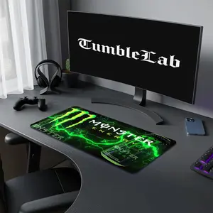 Custom M0nster Pattern Mouse Pad, 1 Count Rectangle Gaming Mouse Pad, Non-Slip Mousepad, Premium Multipurpose Mousepad, Office Desk Keyboard Mouse Mat for Home Office Game Room Desk, Gaming Accessory