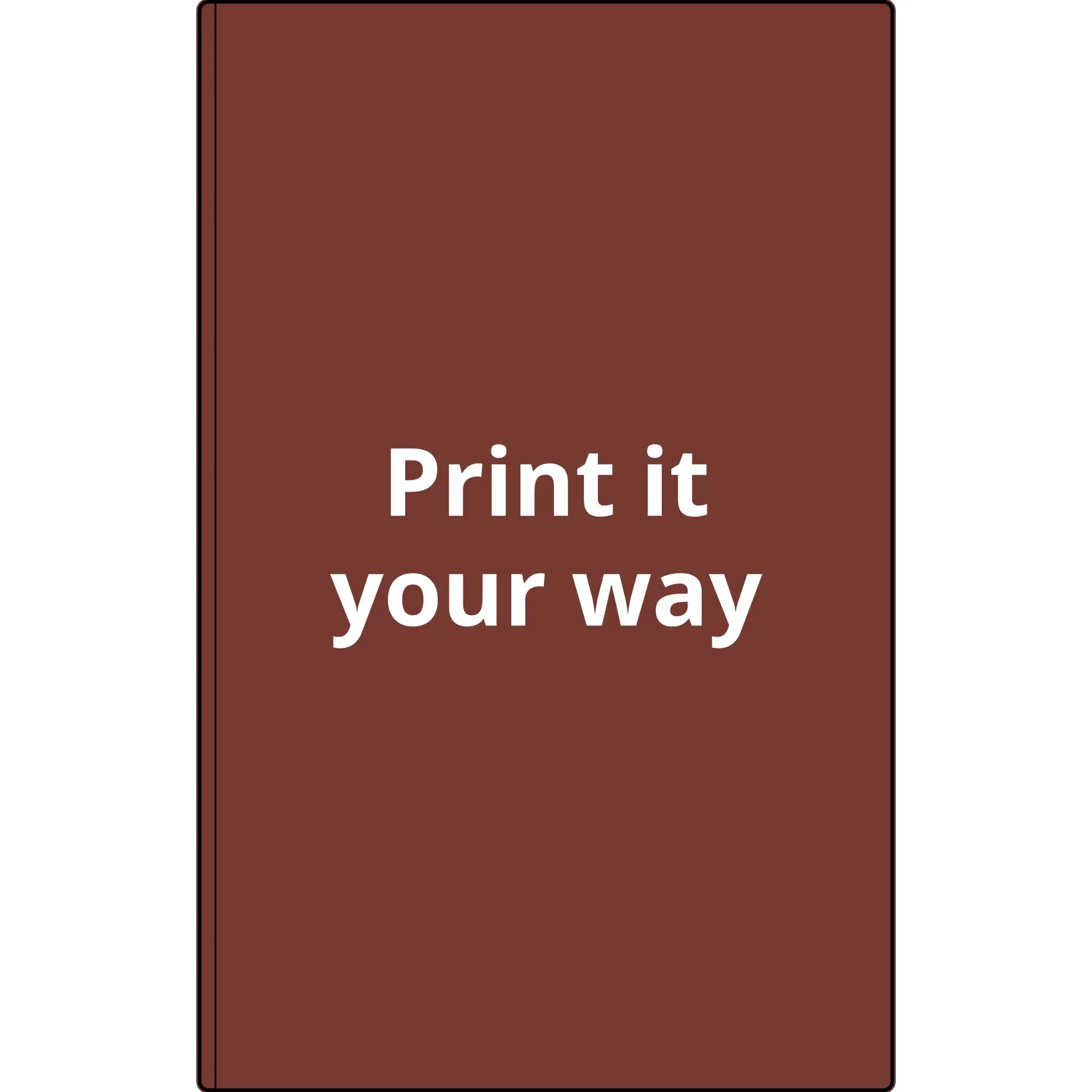 Classic Customizable Vegan Leather Journal - Custom Engraved Cover, Ruled Pages, Personalized Office Notebook