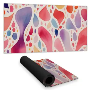 MWW C1DM15310V486U 16 x 32 in. Splotches Pink Desk Mat - Stylish