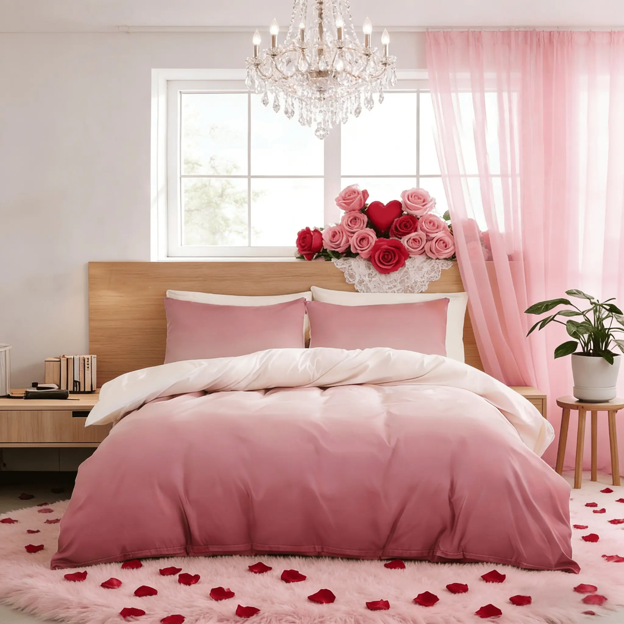 Bedding Set with Soft Gradient Design, Comfortable Fabric, Modern Home Decor, Single Size, Ideal for Contemporary Living Room