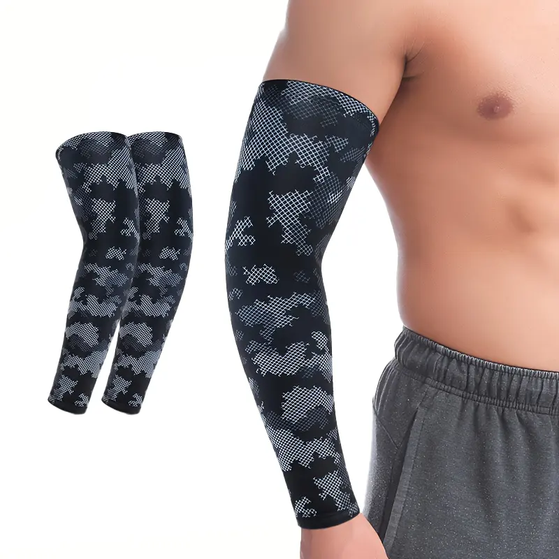 1pcs/2pcs Basketball Arm Sleeves for Men Women, Breathable Cooling Compression Arm Sleeve Covers, UV Sun Protection Sports Sleeves for Basketball, Cycling, Running, Tennis, Badminton, Golf & Outdoor Workout, Lightweight Sweat-Wicking Athletic Gear