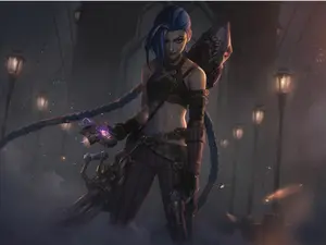 Arcane Jinx Wall Poster! League of Legends, Popular Skin, Your Favorite Champion, Perfect for a Gift, Present, Holiday, Birthday!