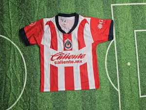 chivas Jersey for Children - Set de Niño Equipo de chivas 100% Polyester Soccer Kit Football Uniform Athletic Outfits Quick Dry Shorts