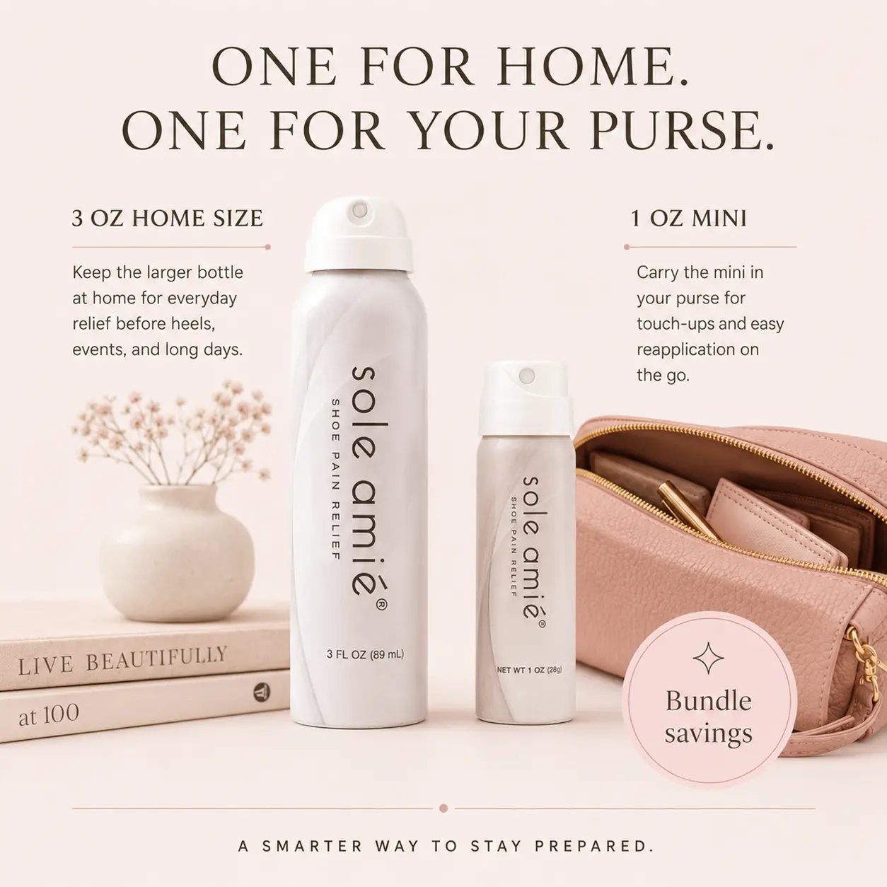 Sole Amie Mist Spray 1 Big Plus 1 Travel Bottle Bundle
