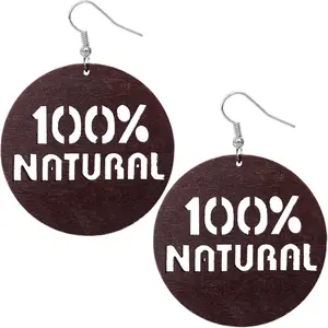 High-Quality Natural Wood Ethnic Earrings for Women