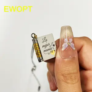 Personalized Love Book Necklace Best Mom Ever Book Necklace - Mother's Day, Birthday Memorial Gifts Jewelry Love A Letter for Mom