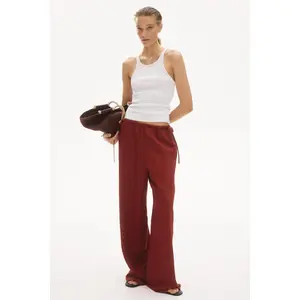 H&M Linen-blend drawstring trousers