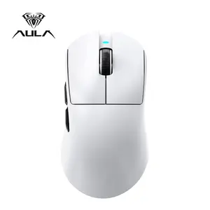 Aula SC610 Three-Mode Mouse, RGB Charging Base, Anti-Slip Stickers, Wired/wireless Connect, Large Capacity Battery, Ergonomic Design