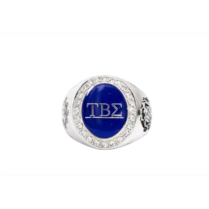 Tau Beta Sigma Sorority Ring (TBΣ) - Flower Series, Silver