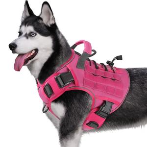 adjustable training pet vest, durable reflective tactical dog harness, easy to control, no pull pet harness for large dogs, dog supplies, pet products, dog accessories, christmas gift