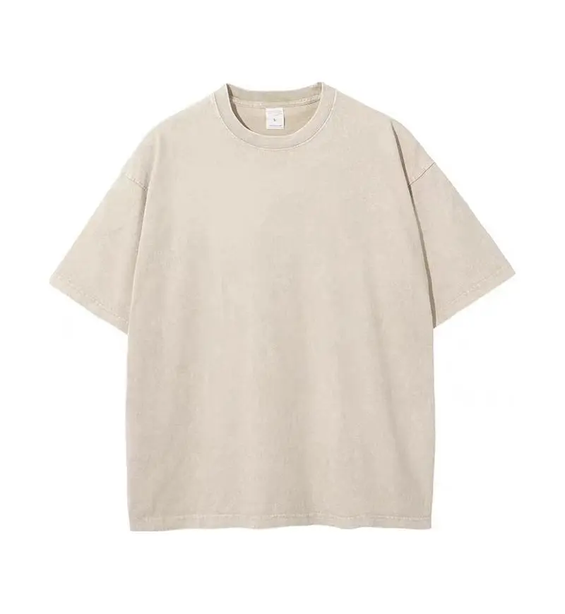 Women's Oversized T Shirts Acid Wash Cotton Crew Neck Half Short Sleeve Summer Unisex Tees Casual Loose Fit Solid Streetwear Comfortable Tops Basic Womenswear Plain Tshirt