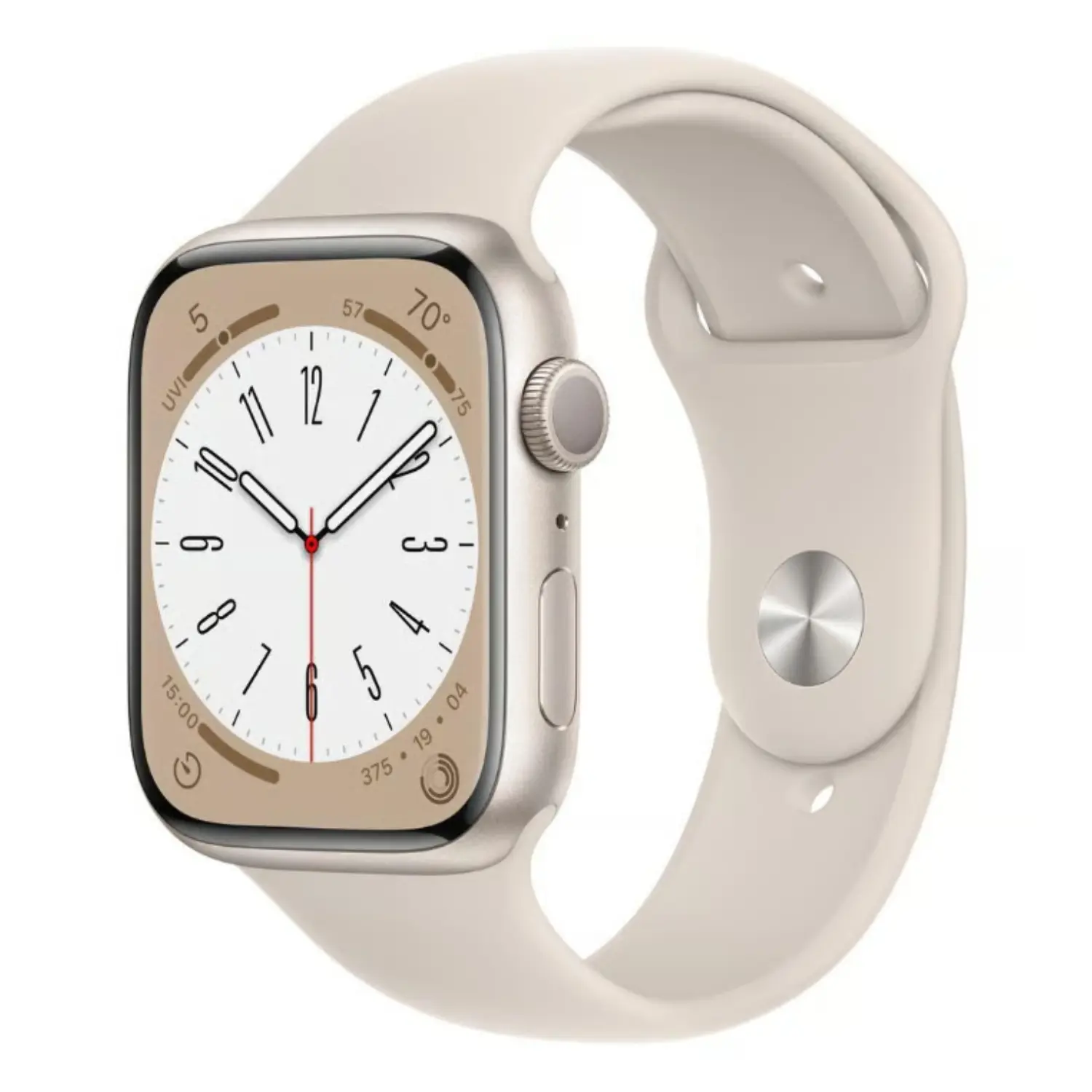 Refurbished Apple Watch Series 8 41mm GPS + Cellular Starlight Aluminum Case Starlight Sport Band 2022 with S8 SiP Chip & Magnetic Watch Charger