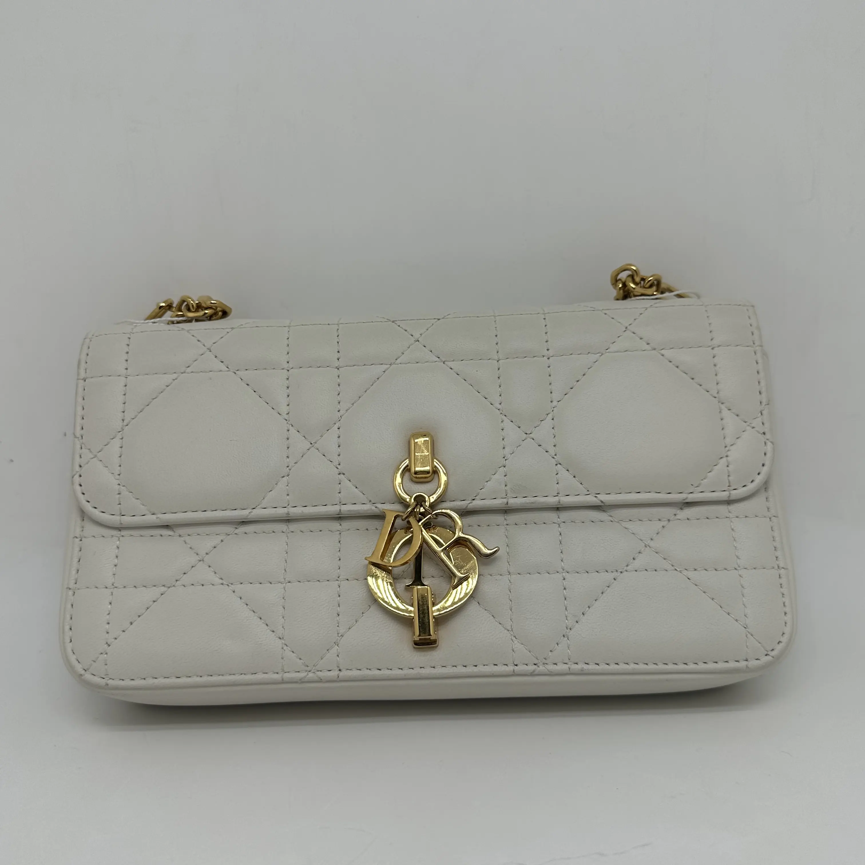 Pre-owned Dior Caro small chain shoulder bag