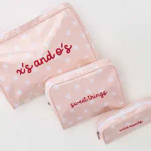 Patterned Toiletry Bag Trio (3 pieces)