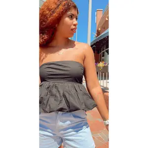 Florence Strapless Peplum Top