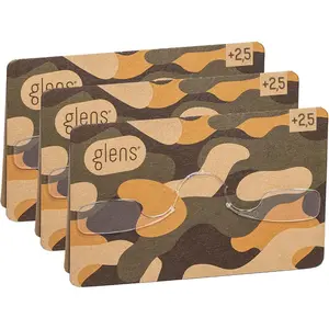 glens Unisex Armless Reading Glasses - 3 Reading Glasses available in +1.5, 2.0, 2.5 & +3.0 Pack - Emergency Pocket Glasses