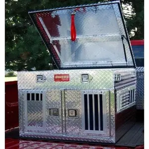 Owens Products 55078 26 x 38 x 36 in. Hunter Series Double Compartment Dog Box With Top Storage