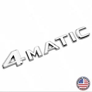 Mercedes 4 Matic Emblem 3D Trunk Logo Letter Sport Badge AMG - OEM Chrome