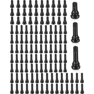 120pcs Tire Valve Stems-Rubber Snap-in Valves, Tubeless Valve Stems For 0.453 inch Rim Holes on Standard Vehicle Tires (TR412, TR413, TR414)