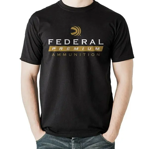 Federal Ammunition Gun Rifle Shotgun Pistol Ammo Bullet Black T-shirt S-6XL