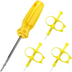 4 Pack Sprinkler Key Adjustment Tool Kit Compatible with Rain Bird 5000, Hunter PGP Sprinkler Head, Rotor Nozzle Key Tool Adjustment Wrench for Lawn Irrigation System Repair
